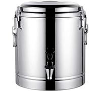Distributeur D’Eau Chaude Isolé pour Thé, Thé Thermos Seau à Glace Chauffe-Boissons Distributeur De Boissons Urne en Acier Inoxydable pour Café Eau Lait Thé Vin Doux Soupe