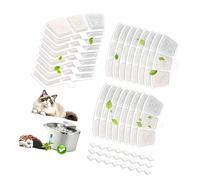 Distributeur d ' eau pour animaux de compagnie, avec couche de carbone, pour fontaine à boire sans fil de 3, 5 l, remplacement hebdomadaire pour animaux de compagnie, paquet de 24