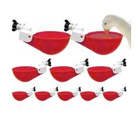 Distributeur d'abreuvoir pour poulet - 10,5 x 6 x 4 cm, tasse à eau pour volaille, mangeoire durable pour poulet, bols à boire en ABS | Kit d'alimentation portable pour volaille, abreuvoirs pour