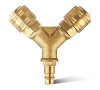 Distributeur d'air comprimé de qualité industrielle 8 x 8,5 cm Connecteurs pneumatiques Pression de 200 PSI Connecteur pneumatique 6,35 mm