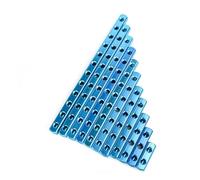 Distributeur d'air comprimé, filetage PT 1/4", 2, 3, 4, 5, 6, 7, 8, 9 voies, connecteur rapide pneumatique, répartiteur de bloc en aluminium(6 Way 9 Port)