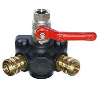 Distributeur d'air comprimé, prise murale, distributeur d'air, boîte de distribution différentes versions (2 prises avec raccord et robinet à boisseau sphérique)