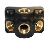 Distributeur d'air comprimé, prise murale, distributeur d'air, boîte de distribution différentes versions (3 voies sans raccord)