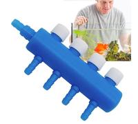 Distributeur d'air pour aquarium - 16,5 x 5,08 x 3,05 cm - Valve de séparation en ABS - Levier de contrôle du débit - Parfait pour pompe à air d'aquarium - Distribution unique multi-trous - Réglage du