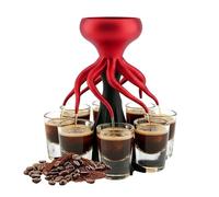Distributeur d'alcool, 8 shots imprimés 3D accessoires de bar à domicile, distributeur de bière en pieuvre, distributeur de cocktail, pour whisky, vodka, tequila, bière, vin, jus, comptoir, fête de