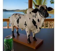 Distributeur d'alcool Bull, Carafe à Alcool Artisanale de 2 litres avec Socle, Charme brésilien pour Votre Bar à Domicile, pour Alcool/Scotch/Vodka/vin B