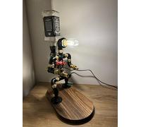 Distributeur d'alcool en forme de pipe steampunk | Distributeur de whisky avec lampe de nuit | Décoration de grotte pour homme, cadeau d'anniversaire personnalisé (article uniquement)