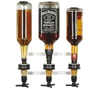 Distributeur d'alcool - ICH-ZAPFE.DE - Mural - 3 bouteilles - 0,7L à 1,0L - Rouge