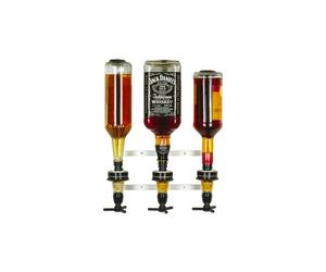 Distributeur d'alcool mural professionnel pour bouteilles de 0,7 - 1,0L - Distributeur d'alcool mural pour 3 bouteilles