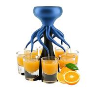 Distributeur d'alcool | Verseur fantaisie imprimé 3D à 8 coups, 16 x 16 x 23 cm, distributeur de pieuvre pour alcool et boisson, accrocheur pour whisky, vodka, tequila, bière, vin, jus, comptoir, fête