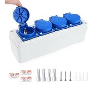 Distributeur d'alimentation mural 4 Interfaces 16A 220V coffret electrique répartiteur de courant mural Indice de protection IP54 coffret de chantier répartiteur de prise extérieur