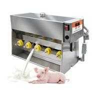 Distributeur D'alimentation Pour Porcelets, Mangeoire D'allaitement En Acier Inoxydable, Source Sonore Intégrée, Distributeur De Lait Double Face À Température Constante