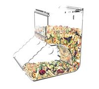 Distributeur D'aliments Pour Hamster Automatique-400 Ml De Capacité D'alimentation Acrylique | Conteneur Alimentaire Transparent Pour Lapins, Furets Et Petits Animaux, Pratique Cage
