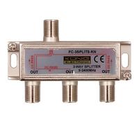 Distributeur d'antenne TV - Marque - 1 entrée 3 sorties - Noir - Coaxial