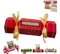 Distributeur d'argent de Noël et tirelire, kit de pochette surprise de Noël pour argent liquide, cadeau de fête de Noël, tirelire pour enfants et adultes, façons amusantes d'offrir de l'argent en
