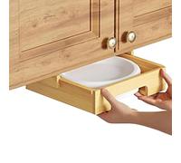 Distributeur d'assiettes en carton sous armoire - Étagère de rangement d'assiettes en papier, supports verticaux pour appartement, maison, dortoir