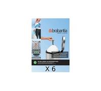 Lot de 6 distributeurs de 40 sacs poubelles 23/30 l blanc code G (dont 1 offert)