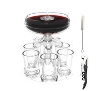 Distributeur de 6 , distributeur de liqueur de 6 verres | Décanteur de vin et distributeur de shot de bar | Séparateur de liquide de tasse, outil pour boire distributeur de liqueur