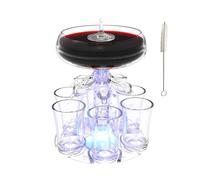 Distributeur de 6 verres à liqueur, distributeur de boissons en acrylique, distributeur de boissons, liqueurs, whisky, verre à vin, distributeur de boissons, pour maison, bar, festival