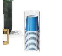 Distributeur De - Acrylique | Porte-gobelet En Papier Pour Rince-bouche | Organisateur De Tasses De Refroidisseur D'eau À Tirer | Distributeur De Tasses À Café, Support De Rangement En Papier