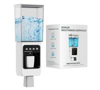 Distributeur de Bain de Bouche, Automatique Distributeur de Bain de Bouche Volume d'eau Réglable, Récipient De Bain De Bouche pour Les Enfants et Les Adultes 700ml