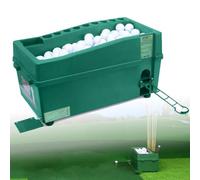 Distributeur de balles de golf semi-automatique avec 9 trous de club et support, peut contenir 100 balles, parfait pour l'entraînement de golf et l'utilisation en plein air dans le jardin