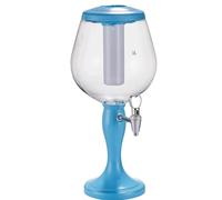 Distributeur de bière 3L, distributeurs de boissons à base de bière avec Tube à glace, tour Mimosa Margarita avec robinet for Bar de fête de jeu distributeurs boisson(Blauw)