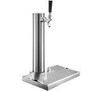 Distributeur de bière pour la maison, le pub, la tour à bière, robinet unidirectionnel avec bac d'égouttement, en acier inoxydable, robinet simple, colonne, distributeur de boissons, accessoires de