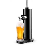 Distributeur de bière pression portable, robinet en mousse ultrasonique | Génération de mousse ultrasonique de 40 000 Hz, corps en acier inoxydable et fonctionnement avec 2 piles AA sans cartouche de