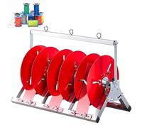 Distributeur de bobines de fil pliable, organisateur multi-bobines pour le rangement et la traction des câbles, utilisation industrielle et commerciale d'électricien