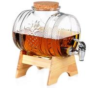 Distributeur de boisson avec robinet, distributeur en verre avec robinet et support, 3 l