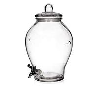 ORION Distributeur de boissons en verre Bouteille à robinet avec robinet Verres à boire 6,5 L