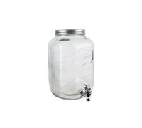 HOME DECO FACTORY Fontaine à boisson KV7177 en verre – large ouverture, robinet – 8 L