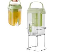 Distributeur de boisson pour fêtes - Grande capacité avec filtre - Distributeur de boissons pour le rangement au réfrigérateur - Pour les voyages, les aventures, les pique-niques, soda, soda