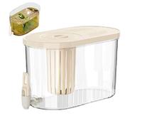 Distributeur de boisson pour réfrigérateur, distributeur d'eau pour réfrigérateur | Filtre à boisson froide pour boisson à eau avec robinet | Seau à infuseur à thé, pot à infuseur à froid, récipient à