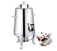 Distributeur de boissons 13L, distributeur de boissons chaudes au café en acier inoxydable, pour les fêtes de jus de café, buffet d'événements, pique-niques, argent