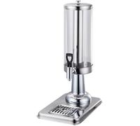 Distributeur de boissons 3 L avec compartiment à glace - Bouteille isotherme en acier inoxydable et polycarbonate, idéale pour les fêtes, les pique-niques et les activités de plein air