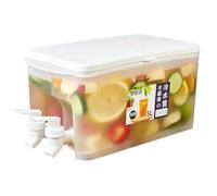 Distributeur de boissons - 5 L de qualité alimentaire étanche avec 2 robinets, pichet d'eau glacée, coffret d'accessoires manuel solide, matériel | pour la maison cuisine restaurant fête cam