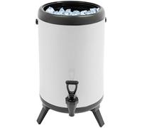 Distributeur de boissons à double couche en acier inoxydable - Distributeur de boissons chaudes et froides - Boisson isolée commerciale