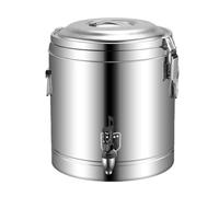 Distributeur de boissons à double paroi en acier inoxydable avec robinet - Baril isotherme de 30 L pour le stockage du lait, du café, de la soupe et des aliments liquides