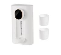Distributeur de boissons alcoolisées, lave-bouche intelligent, distributeur mural à détection automatique, solution de nettoyage buccale domestique rechargeable avec tasse, blanc