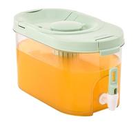 Distributeur de boissons au réfrigérateur, pichet d'eau froide, récipient à boissons avec robinet, support de limonade, pichet à jus for fête(Groen)