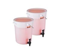 VEVOR Distributeur de boissons 2 pièces 19 L – robinet et couvercle, plastique