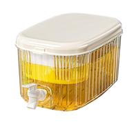 Distributeur de boissons avec robinet - Distributeur de boissons avec fût pour réfrigérateur - Seau de grande capacité - Carafe à boissons - Bouteille d'eau froide le long du filtre pour eau, café