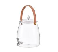 Distributeur de Boissons avec Robinet, Distributeur de Boissons pour Réfrigérateur, Carafe à Eau pour Réfrigérateur avec Filtrage, Distributeur de Jus D'eau de Grande Capacité pour Le, 5L