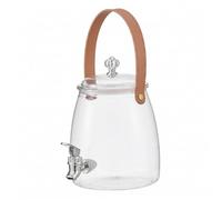 Distributeur de boissons avec robinet, distributeur d'eau portable pour réfrigérateur avec poignée et couvercle, récipient d'eau transparent à large ouverture pour la maison/bureau/camping, 5, 3 L