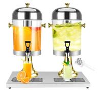 Distributeur de Boissons avec Robinet pour bac à glaçons, Machine à Boissons glacées pour Boissons Chaudes et Froides, jus, bière, Eau (Couleur Unique 16 L)