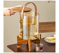 Distributeur de boissons avec support, support en bois pour boissons chaudes ou froides, idéal pour les événements en plein air et un usage quotidien, capacité de 3 l