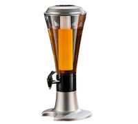 Distributeur de Boissons,Bol à Punch Distributeur De Boissons Avec Tube À Glace, Refroidisseur, Bar Domicile Fût à Whisky(Blue,Silver)