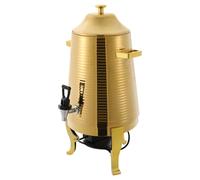Distributeur de Boissons Chaudes 13 L, Distributeur de Boissons Chaudes en Acier Inoxydable avec Support et bac à Alcool, Distributeur électrique de Boissons et d'eau Froide pour thé au Lait